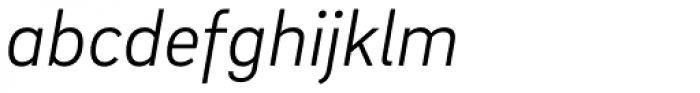 Brix Sans Light Italic Font LOWERCASE