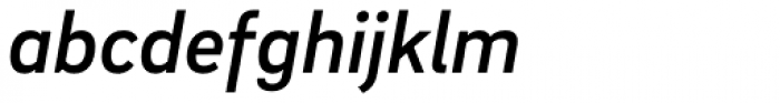 Brix Sans Medium Italic Font LOWERCASE