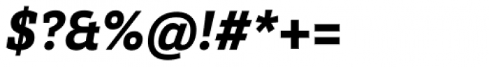 Brix Slab Black Italic Font OTHER CHARS