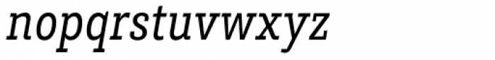 Brix Slab Condensed Italic Font LOWERCASE