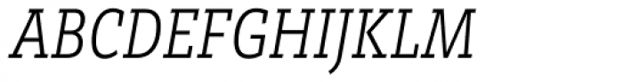 Brix Slab Condensed Light Italic Font UPPERCASE