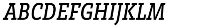 Brix Slab Condensed Medium Italic Font UPPERCASE