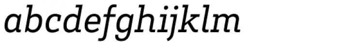 Brix Slab Italic Font LOWERCASE