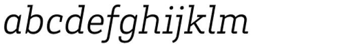 Brix Slab Light Italic Font LOWERCASE
