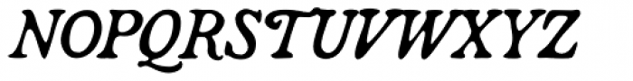 Broadsheet Italic Font UPPERCASE