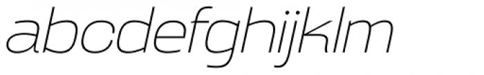 Broadside Extra Light Extended Italic Font LOWERCASE