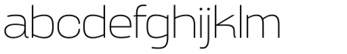 Broadside Extra Light Extended Font LOWERCASE