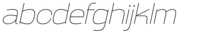 Broadside Thin Extended Italic Font LOWERCASE
