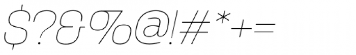 Broadside Thin Italic Font OTHER CHARS