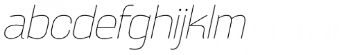 Broadside Thin Italic Font LOWERCASE
