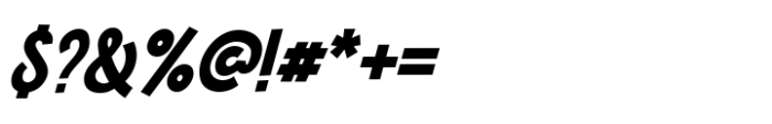 Broadtip Bold Italic Font OTHER CHARS