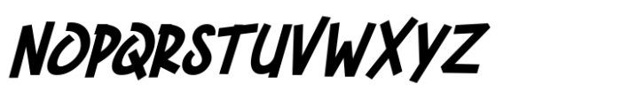 Broadtip Bold Italic Font UPPERCASE