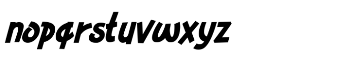 Broadtip Bold Italic Font LOWERCASE