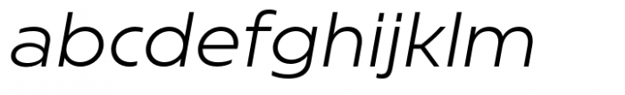 Brock Pro Light Italic Font LOWERCASE