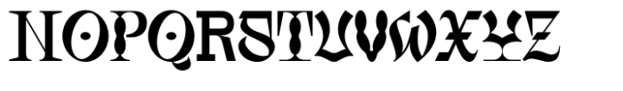 Brocky Whiesed Font LOWERCASE