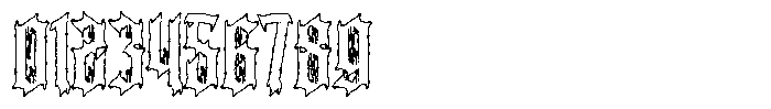 Brocore Outline Font OTHER CHARS
