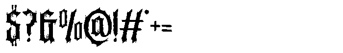 Brocore Regular Font OTHER CHARS
