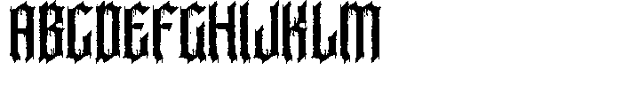 Brocore Regular Font UPPERCASE