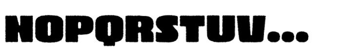 Brodaers Expanded Rough Font UPPERCASE