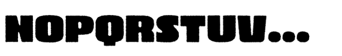 Brodaers Expanded Rough Font LOWERCASE