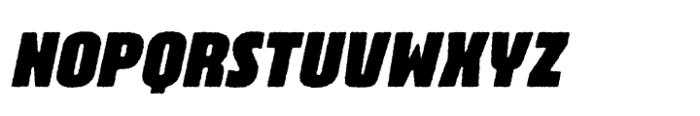 Brodaers Rough Oblique Font UPPERCASE