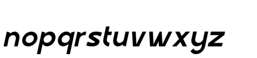 Brodine Italic Font LOWERCASE