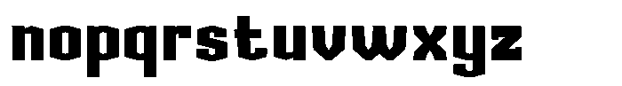 Brogame Font LOWERCASE
