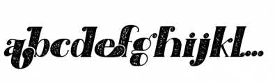 Broggitto Swash Italic Font LOWERCASE