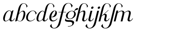 Brogi Light Italic Font LOWERCASE