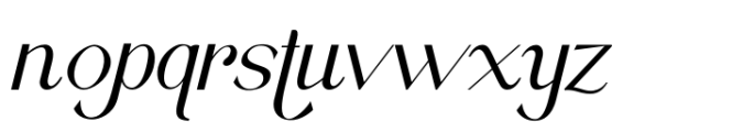 Brogi Light Italic Font LOWERCASE