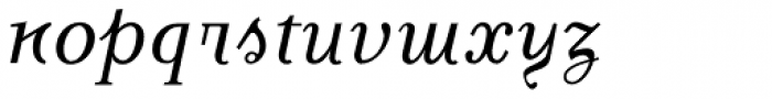Brogue Italic Font LOWERCASE