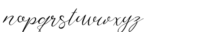 Brohillo Script Font LOWERCASE