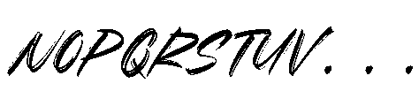 Broken Khemory Regular Font LOWERCASE