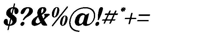 Broken Relent Italic Font OTHER CHARS