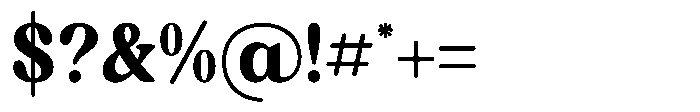 Broken Relent Regular Font OTHER CHARS