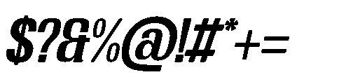 Broken Strings Italic Font OTHER CHARS