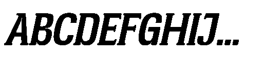 Broken Strings Italic Font UPPERCASE
