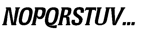 Broken Strings Italic Font UPPERCASE