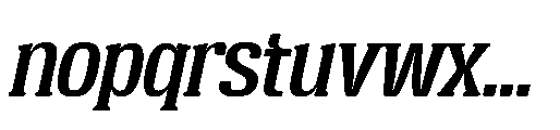Broken Strings Italic Font LOWERCASE
