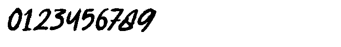 Broken System Italic Font OTHER CHARS