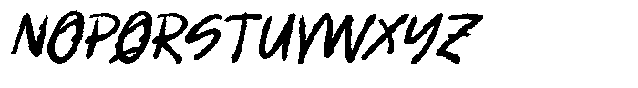 Broken System Italic Font UPPERCASE