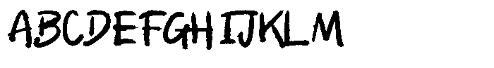 Broken System Regular Font UPPERCASE