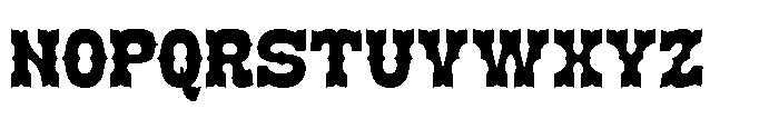 Brokense Cowboy Regular Font UPPERCASE