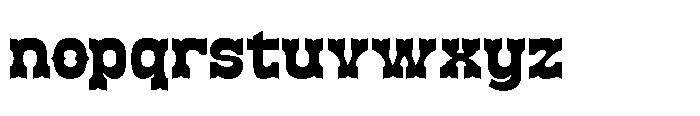 Brokense Cowboy Regular Font LOWERCASE