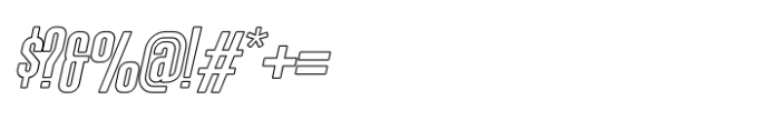 Brokenz Inline Italic Font OTHER CHARS