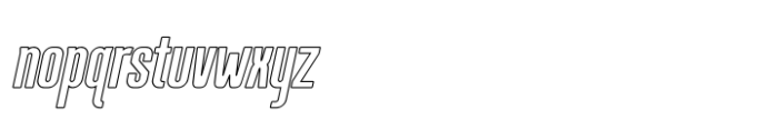 Brokenz Inline Italic Font LOWERCASE