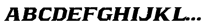 Brokewall Obelique Font UPPERCASE