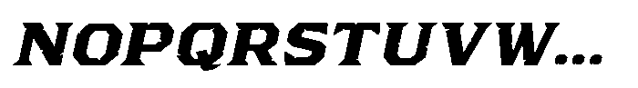 Brokewall Obelique Font UPPERCASE