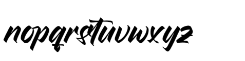 Broklyn Enthusia Regular Font LOWERCASE