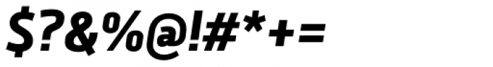 Brokman ExtraBold Italic Font OTHER CHARS
